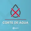 Ícone de gota de água com X vermelho sobreposto, símbolo de corte de água da Sabugal