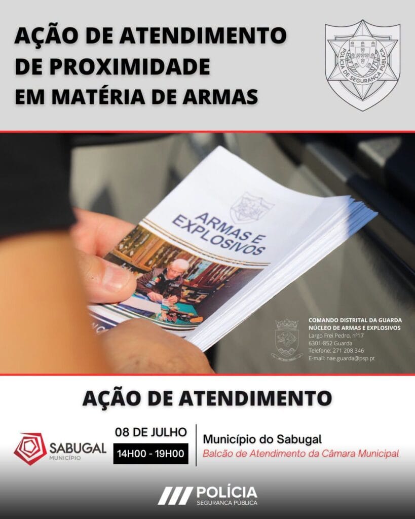 AÇÃO DE ATENDIMENTO DE PROXIMIDADE EM MATÉRIA DE ARMAS