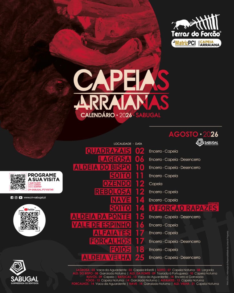 Capeias Arraianas | Calendário 2026