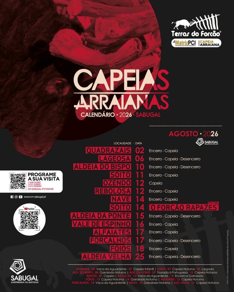 Capeias Arraianas | Calendário 2026