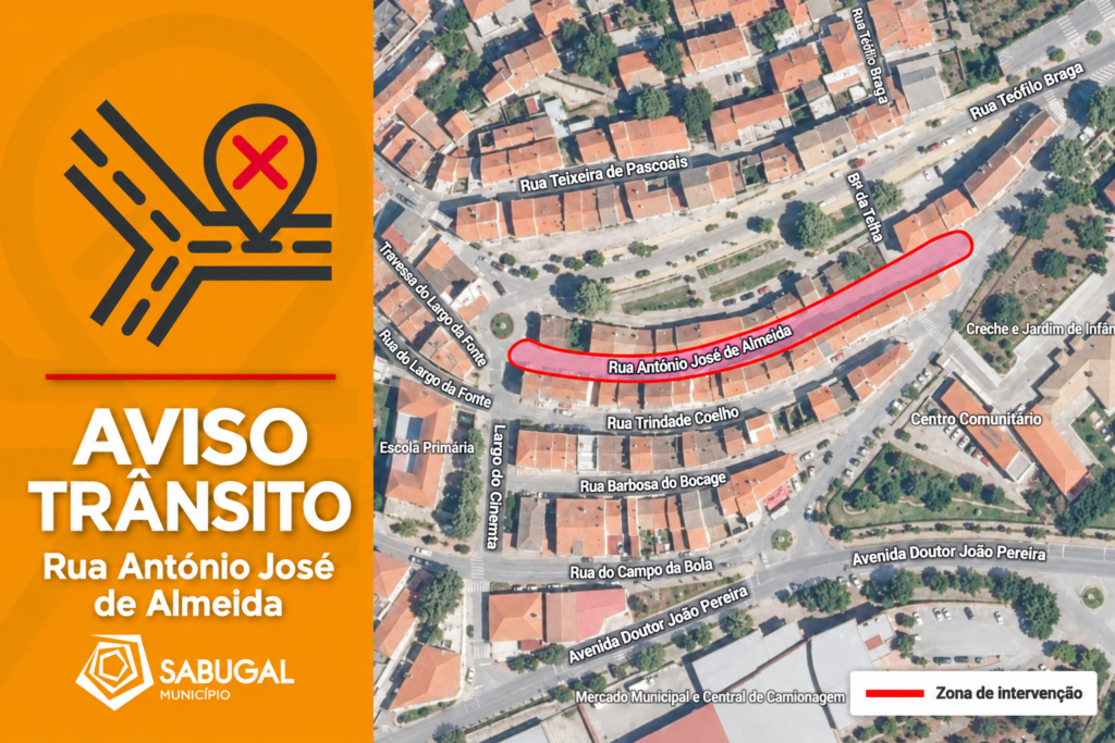 Mapa Municipal Com Intervenção Viária Destacada